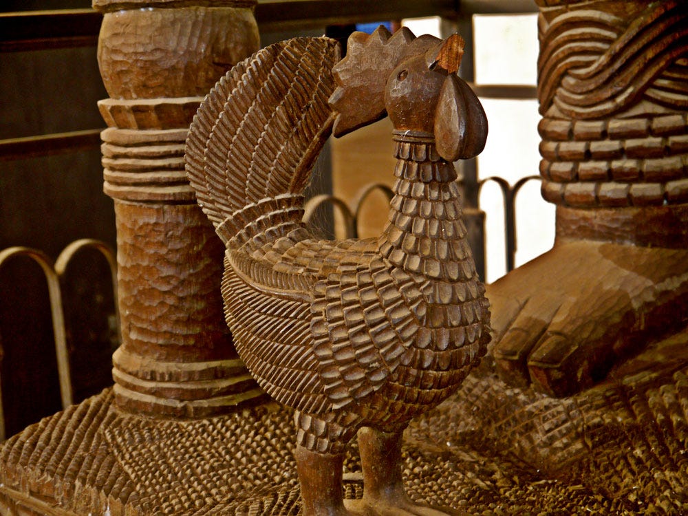 Love the chicken. Such fine Such confidence.