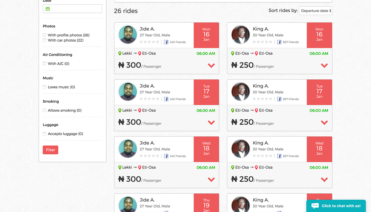 Rides from Lekki to Eti-osa on GoMyWay