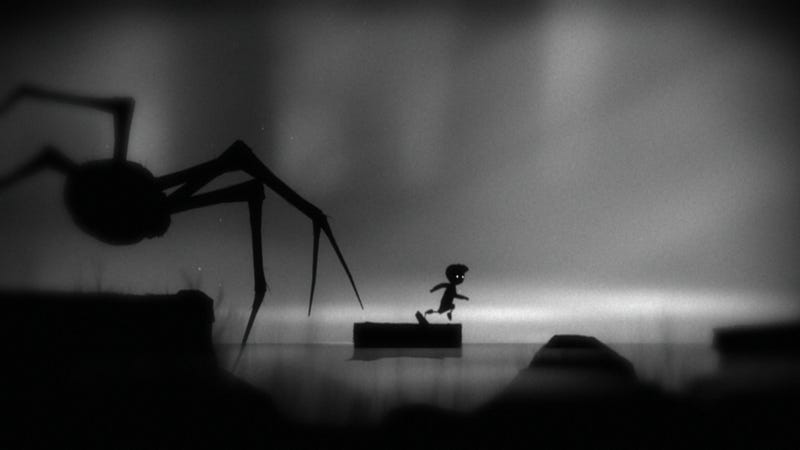 Screenshot from **Limbo,** a puzzle-platform video game by **Playdead**