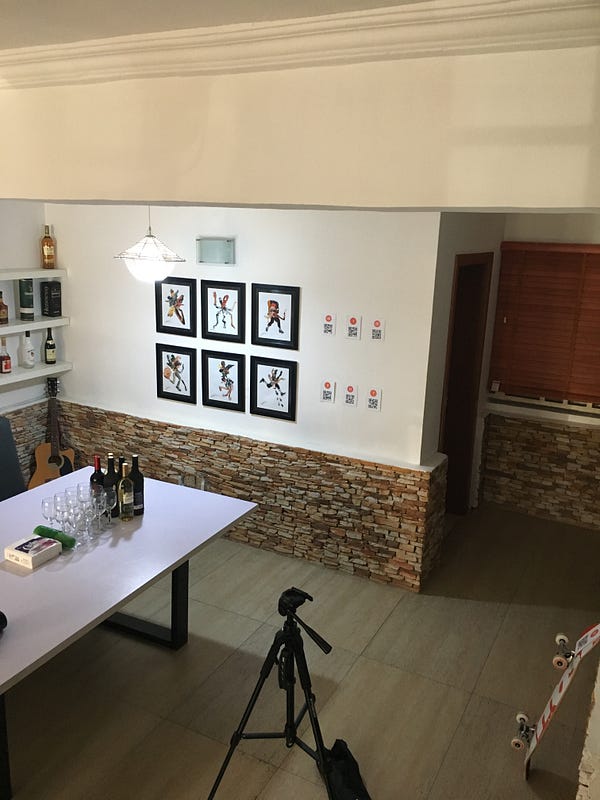 L: Mum’s birthday, Ajebo / R: Just before the carnage, home