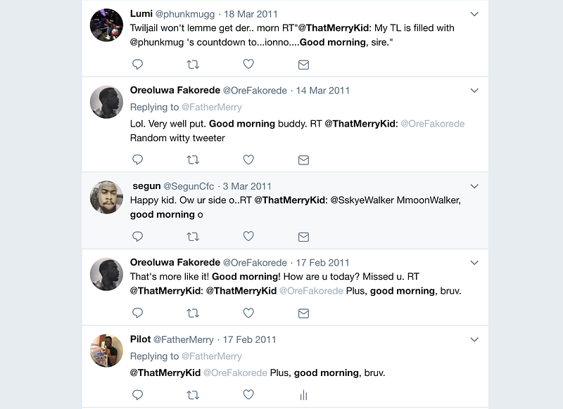 Good morning my neighbors!