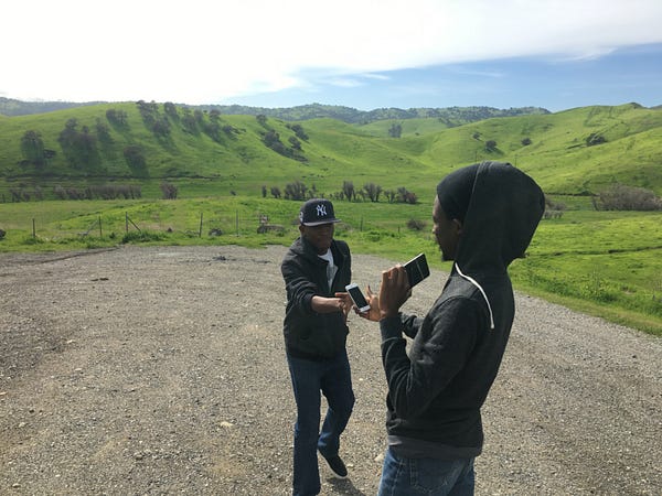 **L**: Shola’s favourite bar in the valley. **R**: Road trip to LA