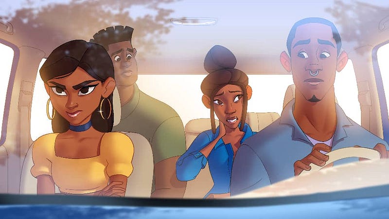 Mood in the car after the call