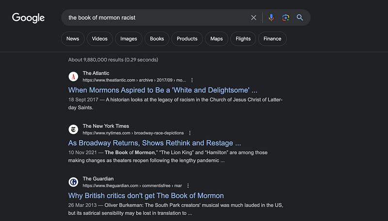 I bet any African who sees this show will make this search